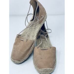 Eileen Fisher Lace Espadrille Wrap Sandal Shoes Women's Size 8.5